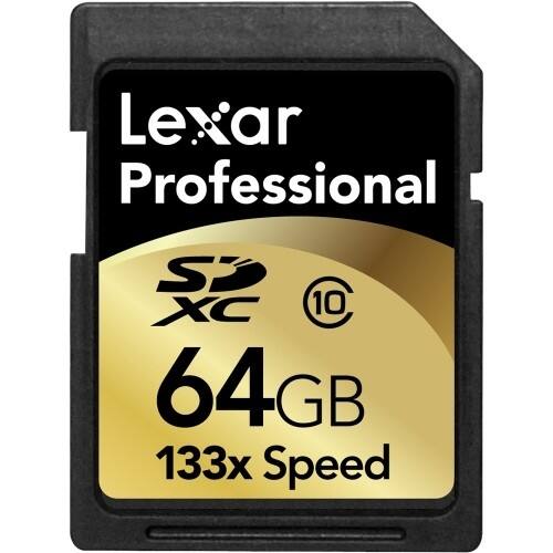 Front Standard. Lexar - 64 GB Secure Digital Extended Capacity (SDXC) - 1 Card.