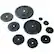 Front Large. CAP - Weight Plate - Black.