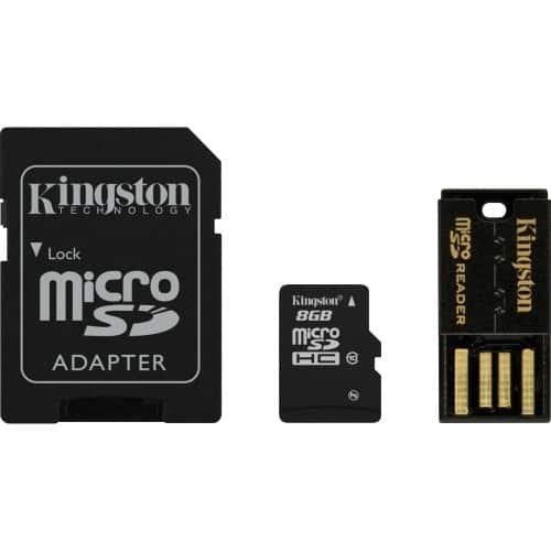 Front Standard. Kingston - MBLY10G2/8GB 8 GB MicroSD High Capacity (microSDHC) - 1 Card.