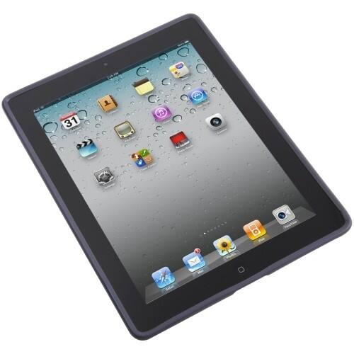 Front Standard. Speck - HandyShell iPad Case - Gray.
