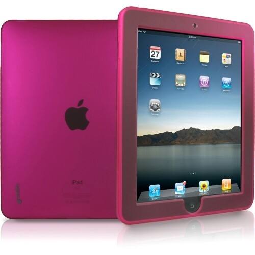 Front Standard. Cygnett - Jellybean Translucent Hard Tablet PC Skin - Watermelon Pink.