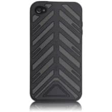 Front Large. Case-Mate - Torque Tire Tread Design Carrying Case Skin for Apple iPhone 4 - Black.