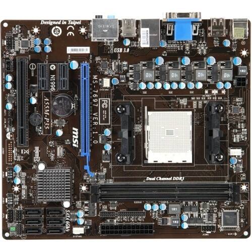 Front Standard. MSI - Desktop Motherboard - AMD A55 Chipset - Socket FM1.