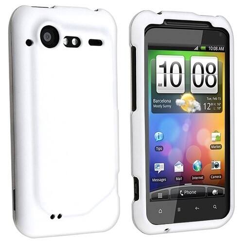 Front Standard. Fosmon - Rubberized Snap-on Smartphone Case - White.