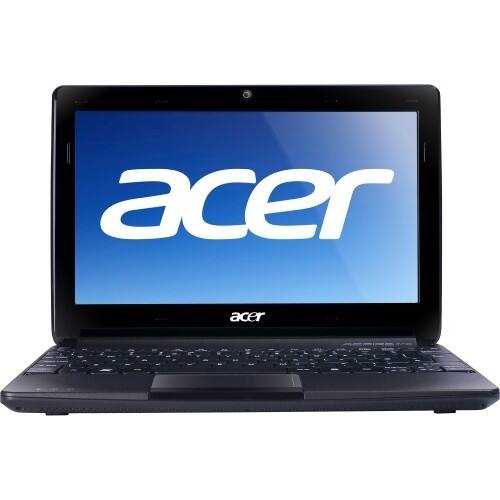 Front Standard. Acer - 11.6" Aspire One Laptop - 2GB Memory - 320GB Hard Drive - Espresso Black.