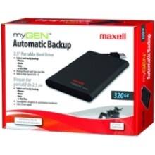 Front Large. Maxell - myGEN 320 GB 2.5" External Hard Drive.