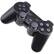Front Standard. AGPtek - Dual Shock Bluetooth Wireless USB Controller For Sony PS3 PlayStation 3 - Black.