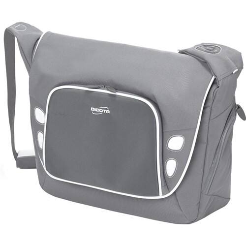 Front Standard. Dicota - Take.Control Carrying Case for 13.3" - Gray.