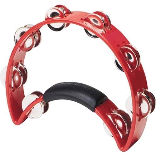 Front Standard. Rhythm Tech - Tambourine - Brass, White.