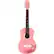 Front Standard. Luna Guitar - Aurora Acoustic Guitar - Cotton Candy Pink.