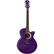 Front Standard. Luna Guitar - Fauna Acoustic Guitar - Trans Purple.