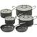 Front Large. Magefesa - Vulcano Aluminum 10 Piece Cookware Set.