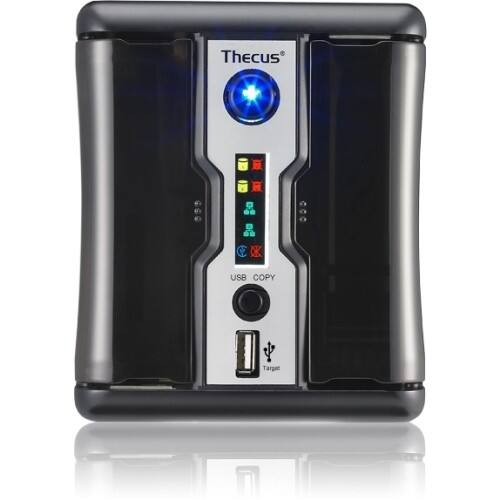 Front Standard. Thecus - Thecus+ 2-Bay Network Storage Server.