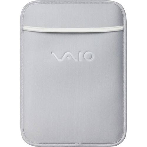 Front Standard. Sony - Carrying Case (Sleeve) for 11.1" Notebook - Silver.