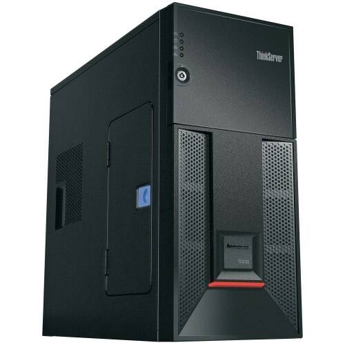 Front Standard. Lenovo - ThinkServer Tower Server - 1 x Intel Xeon E5603 1.60 GHz - Business Black.