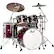 Front Standard. Pearl - Masters Acoustic Drum Set - Vintage Wine.