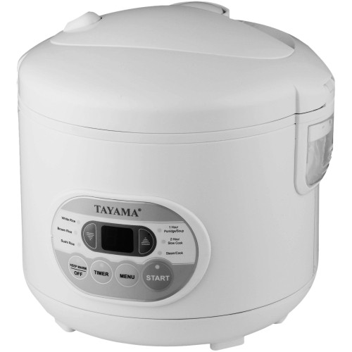Best Buy: Tayama 10-Cup Rice Cooker & Food Steamer White MB-YC50D