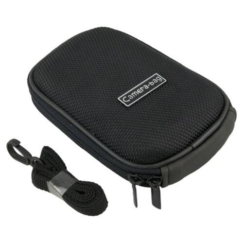 Front Standard. eForCity - Heavy Duty Nylon Digital Camera Case Compatible With Canon PowerShot S90 - Black.
