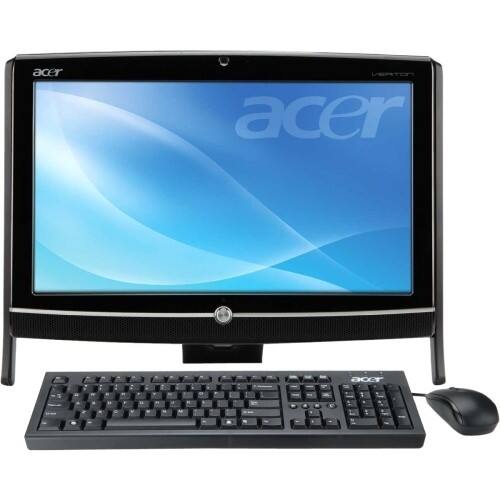 Front Standard. Acer - 20" Veriton All-in-One Computer - 4 GB Memory - 500 GB Hard Drive.