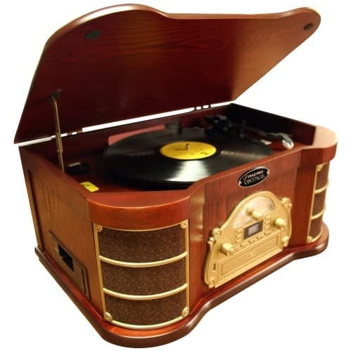 Front Standard. Pyle - PTCDS2UI Classical Turntable with Radio Recordings/iPod Player.