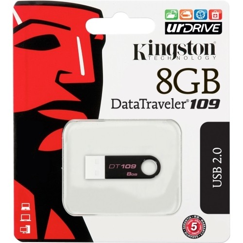  Kingston - DataTraveler 109 8 GB USB 2.0 Flash Drive,