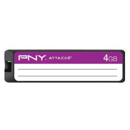 Front Standard. PNY - Label Attaché P-FD4GB/PRPBTS-EF Flash Drive.