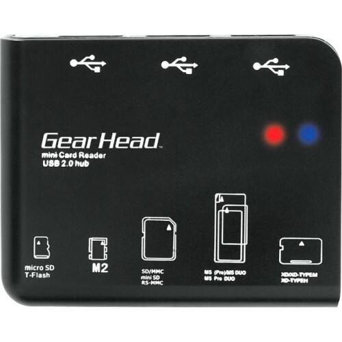 Best Buy Gear Head CR7500H Flash Reader/USB Hub Combo CR7500H
