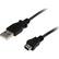 Front Standard. Startech - 1 ft Mini USB 2.0 Cable - USB A to Mini B M/F - Black.