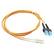 Front Large. ICC - Fiber Optic Duplex Cable - Orange.