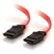 Front Large. C2G - SATA Cable - Red.