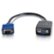 Front Large. C2G - Monitor Video Splitter Cable - Black.