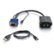 Front Large. C2G - Monitor A/V Splitter Cable Adapter - Black.