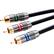 Front Standard. Spider - Component Video Cable - Black.