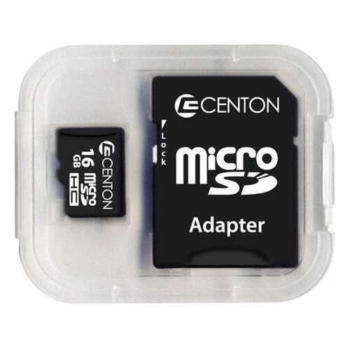 Front Standard. Centon - 16 GB MicroSD High Capacity (microSDHC) - 1 Card.