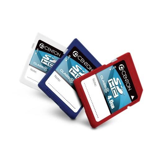 Front Standard. Centon - 4 GB Secure Digital High Capacity (SDHC) - 3 Card/3 Pack - Retail.