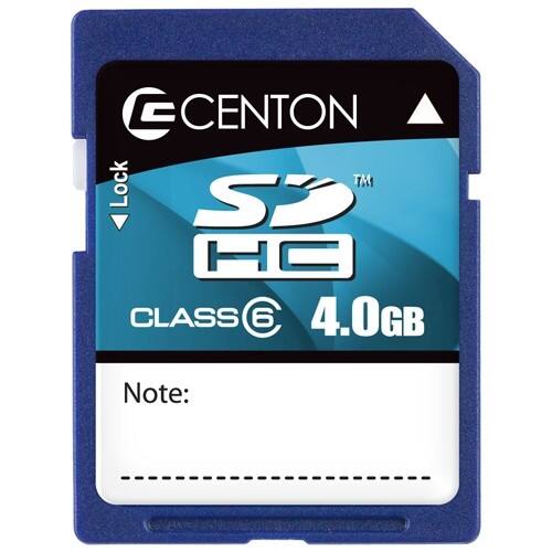 Front Standard. Centon - 4 GB Secure Digital High Capacity (SDHC) - 1 Card.
