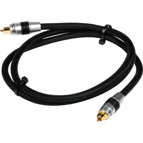 Front Standard. Atlona - Home Fiber Optic Audio Cable - Black.