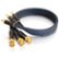 Front Large. C2G - SonicWave RCA Type To BNC Component Video Interconnect Cable - Gray.