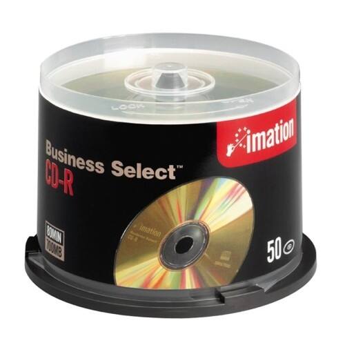 Front Standard. Imation - Business Select CD Recordable Media - CD-R - 52x - 700 MB - 50 Pack Spindle.