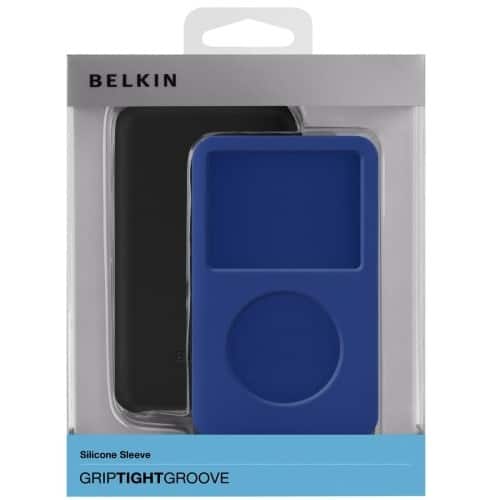 Front Standard. Belkin - Carrying Case (Sleeve) for iPod, - Blue.