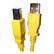 Front Large. Professional Cable - USB Cable - Yellow.