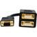 Front Standard. Startech - 1 ft VGA to 2x VGA Video Splitter Cable - M/F - Black.