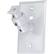 Front Large. Pinpoint - Wall Mount for Speaker - White.