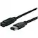 Front Standard. Startech - 1 ft IEEE-1394 Firewire Cable 9-6 M/M - Black.