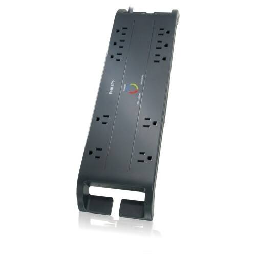 Front Standard. Philips - Home Office 10-Outlets Surge Suppressor.