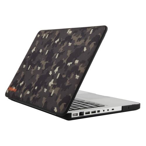 Front Standard. Speck - Fitted Notebook Skin - CookieCamo Brown.