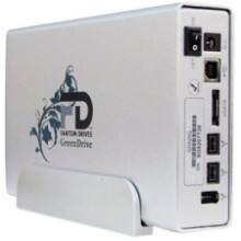 Front Large. Fantom Drives - GreenDrive Quad 1.50 TB External Hard Drive - 1 Pack.