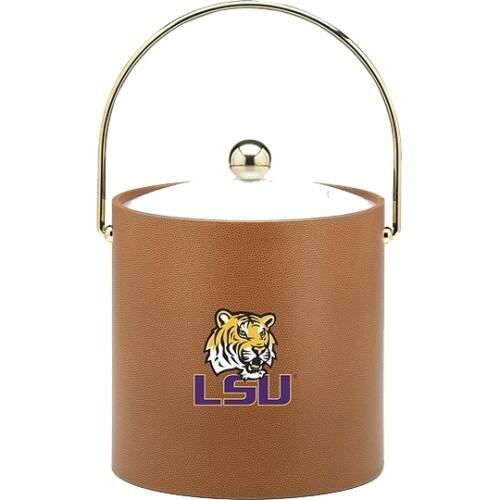 Front Standard. Kraftware - Collegiate LSU 3 Qt Basketball Theme Ice Bucket.