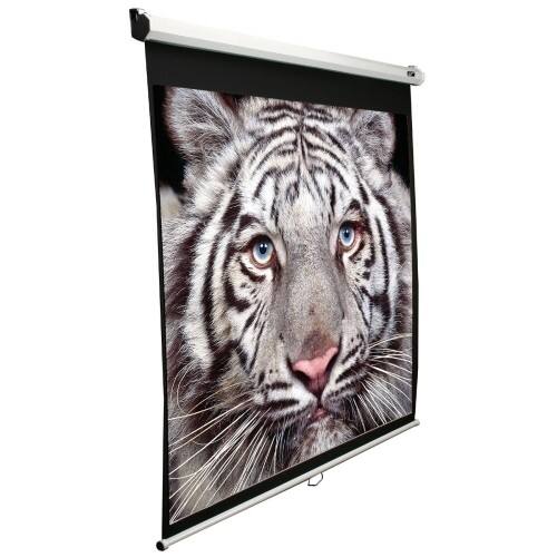 Front Standard. Elite Screens - Manual Series Manual Pull Down Projection Screen.