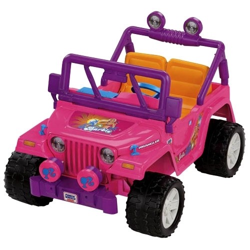 Best Buy: Power Wheels Fisher Price Barbie Jammin Jeep Wrangler Battery  Powered Riding Toy T8396